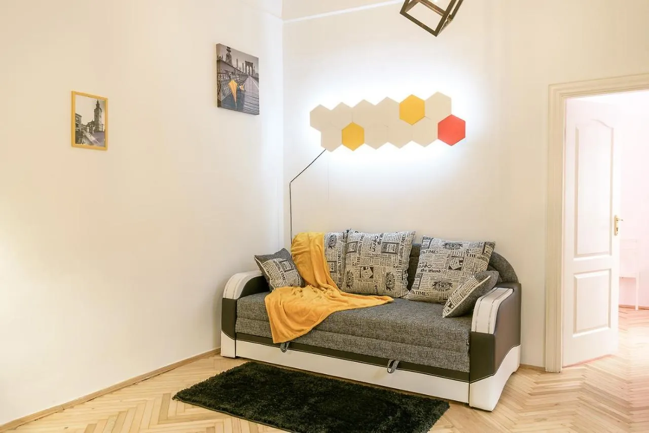 Red And Yellow Apartment Modern Львов Украина