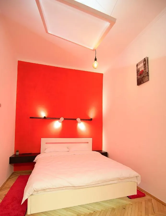 Red And Yellow Apartment Modern location