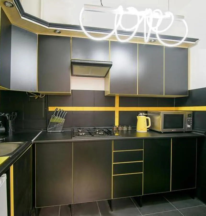 Red And Yellow Apartment Modern Lviv
